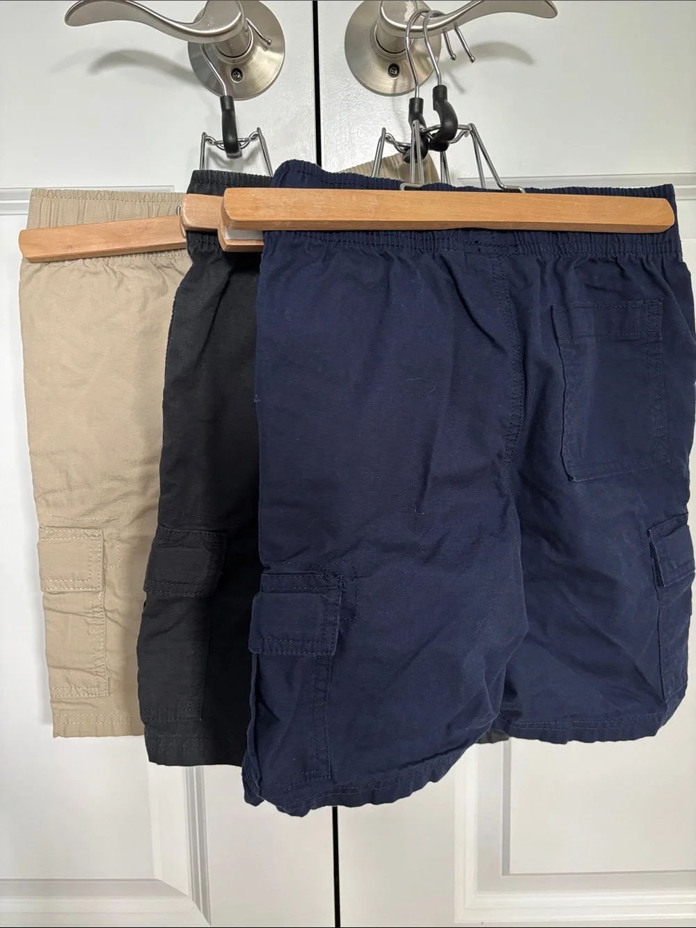 The Children's Place Cargo Shorts Trio - Navy, Khaki, Black